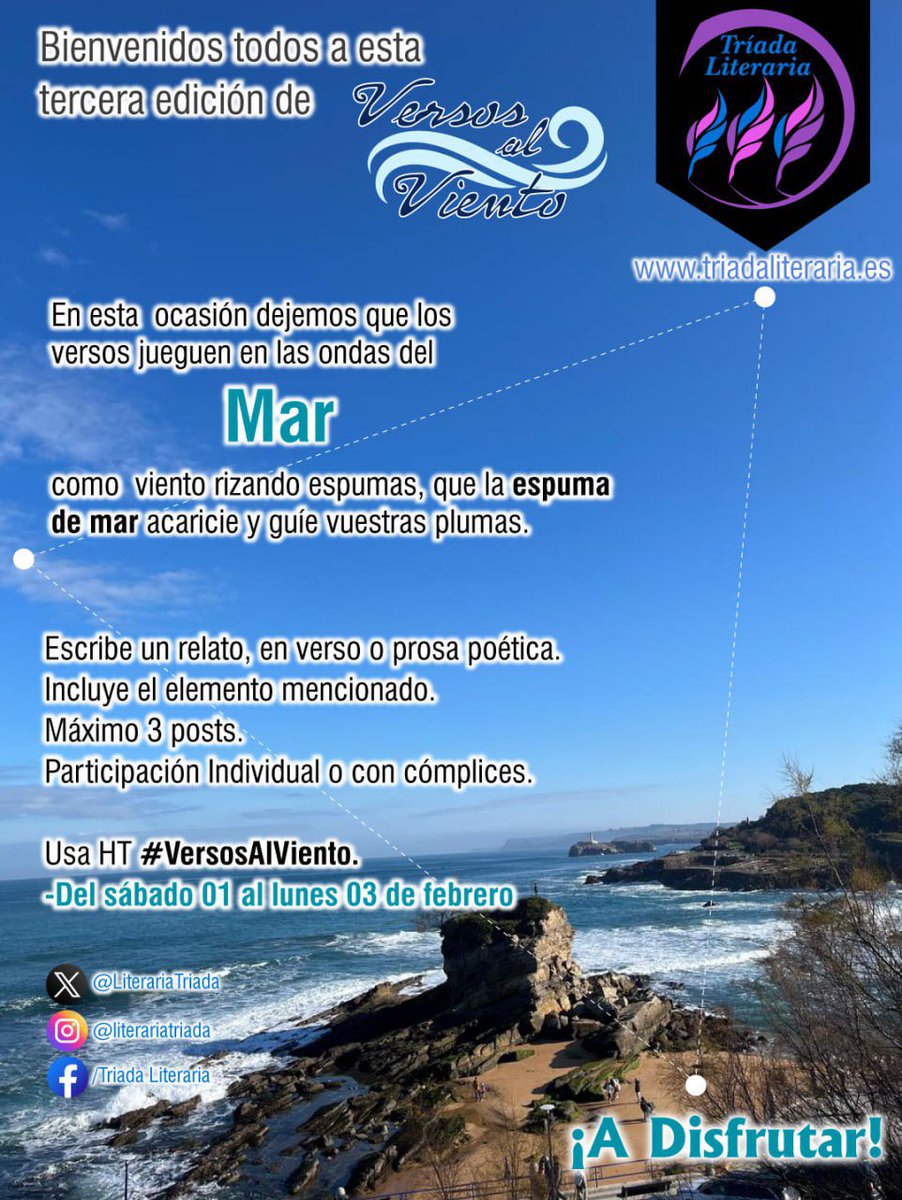 terremotoan's tweet photo. @TriadaLite En la orilla del mar, donde las olas susurran secretos al viento, donde el sol se pone en el horizonte, tiñiendo el cielo de tonos dorados y morados.
Allí donde cada ola que rompe en la arena lleva un suspiro de pasión.
Allí quiero estar de nuevo... pero contigo.
#VersosAlViento https://t.co/QVgvxz4Mq1