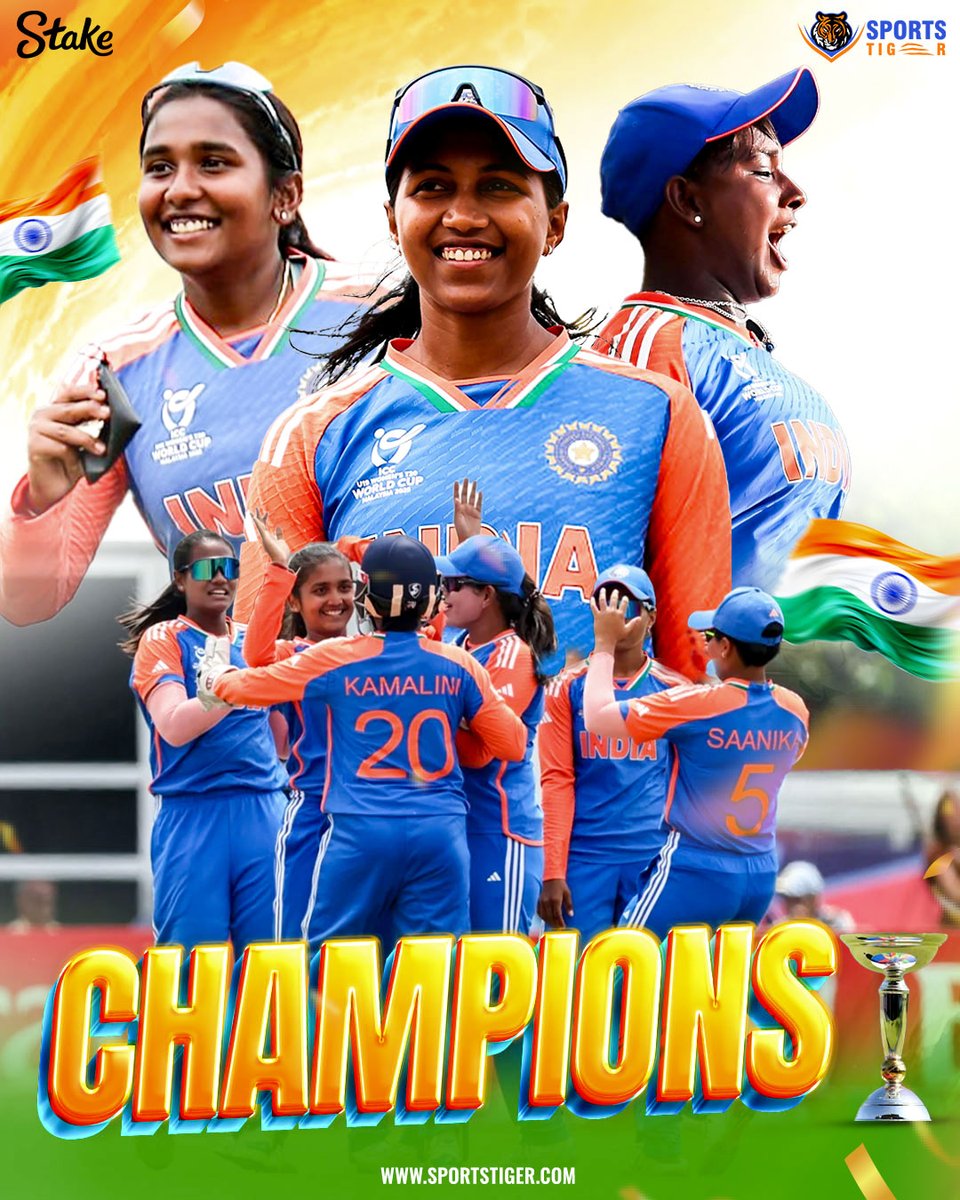 MannuKumar68's tweet photo. India's U-19 Women's team won 2025 T20 World Cup. Congrats Champions.Back-to-back glory the future is here, and it's unstoppable! #U19WorldCup #INDIACRICKET #WORLDCUP #U19WomensWorldCup https://t.co/PCu8d9WFx8