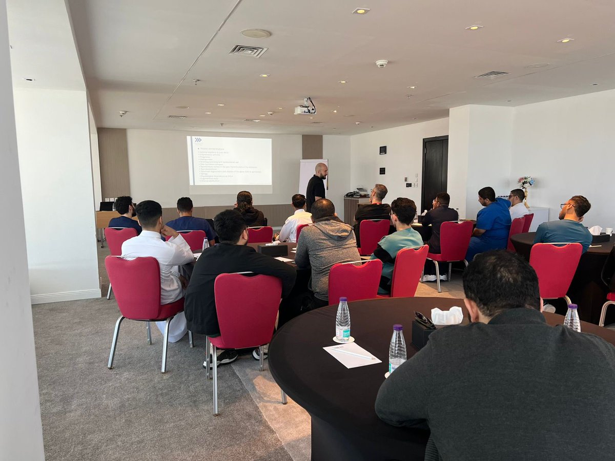 كانت تجربة حلوة لمدة ثلاث أيام في أساسيات تقنية THRUST HVLA بجدة، اتعلمنا فيها تقنيات ومهارات جديدة حتفيدنا في تطوير شغلنا في العلاج الطبيعي والعلاج اليدوي 

شكر كبير للمدرب الرائع ولكل المشاركين كان شرف لنا نتواجد مع ناس متحمسين ومخلصين زيكم. حماسكم وإصراركم على تطوير مهاراتكم