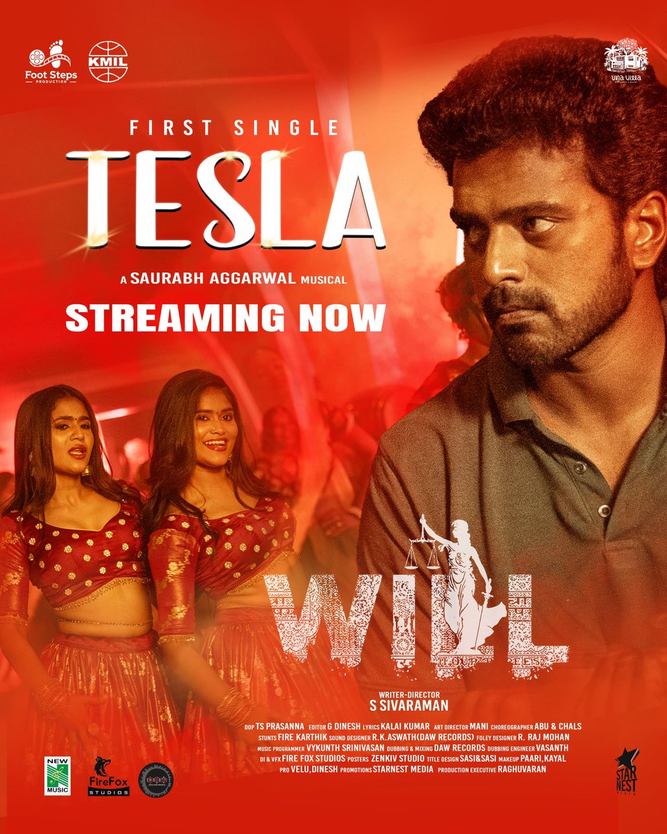 Arya (@arya_offl) on Twitter photo Thrilled to Release the First single #Tesla π, From #Will Feel the vibe of the music π΅ A powerful track that sets the tone!
βΆοΈ youtu.be/XaYzStt7z1c
Congrats to the entire team! π
<a href="/vikranth_offl/">Vikranth Santhosh</a> <a href="/soniya_agg/">Sonia aggarwal</a>
<a href="/Saurabh_music22/">Saurabh Aggarwal</a> #Sivaraman <a href="/footsteps__off/">Foot steps production</a> #starnestmedia Thrilled to Release the First single #Tesla π, From #Will Feel the vibe of the music π΅ A powerful track that sets the tone!
βΆοΈ youtu.be/XaYzStt7z1c
Congrats to the entire team! π
<a href="/vikranth_offl/">Vikranth Santhosh</a> <a href="/soniya_agg/">Sonia aggarwal</a>
<a href="/Saurabh_music22/">Saurabh Aggarwal</a> #Sivaraman <a href="/footsteps__off/">Foot steps production</a> #starnestmedia