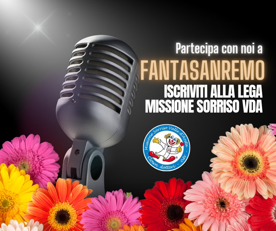 Siete pronti alla sfida Sanremese più divertente? 🎶💐 Vi aspettiamo nella nostra lega, che vinca il/la migliore! 🎶💐
#Fantasanremo #MissioneSorrisoVdA #ClownDottori <a href="/FantaSanremo/">FantaSanremo</a>
fantasanremo.com/league?id=6797…