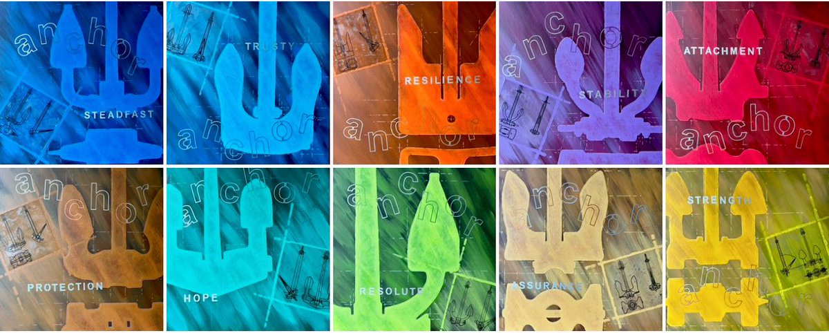 maxinthebox's tweet image. my new works… suggesting ten reasons why people should open a dictionary &amp;amp; rediscover the 2000 year-old globally accepted metaphor of the ANCHOR
⚓️🤗
#steadfast
#trusty
#resilience 
#stability 
#attachment
#protection
#hope
#resolute
#assurance
#strength