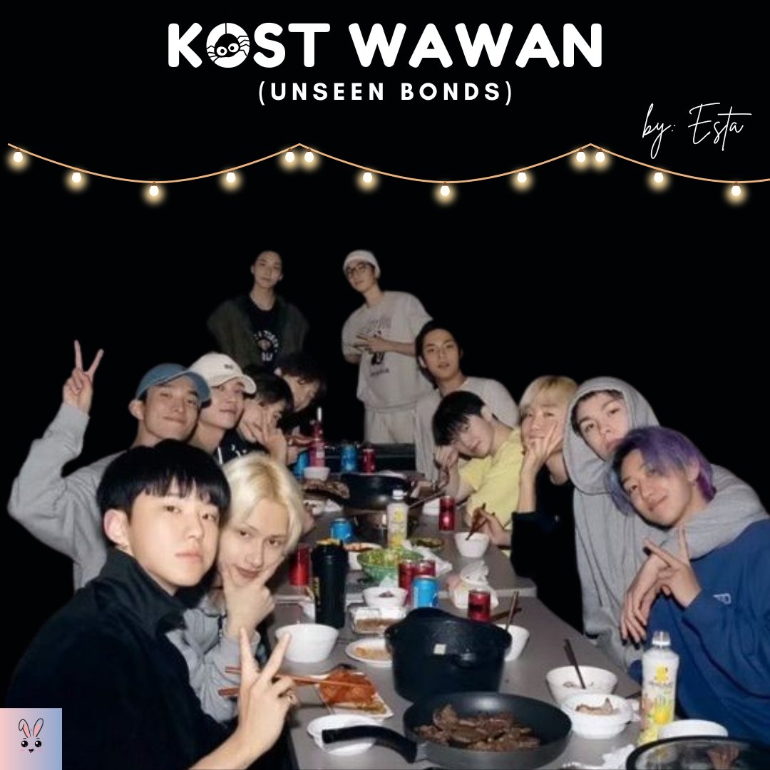 Au Kost Wawan (Unseen Bonds)
-Au seventeen-

Hidup berdampingan selama beberapa tahun, ternyata mampu menumbuhkan bonding yang kuat antara satu orang dengan yang lain nya. Mereka tidak menyadari makna bonding, sebelum sebuah tragedi menimpa mereka secara mendadak.