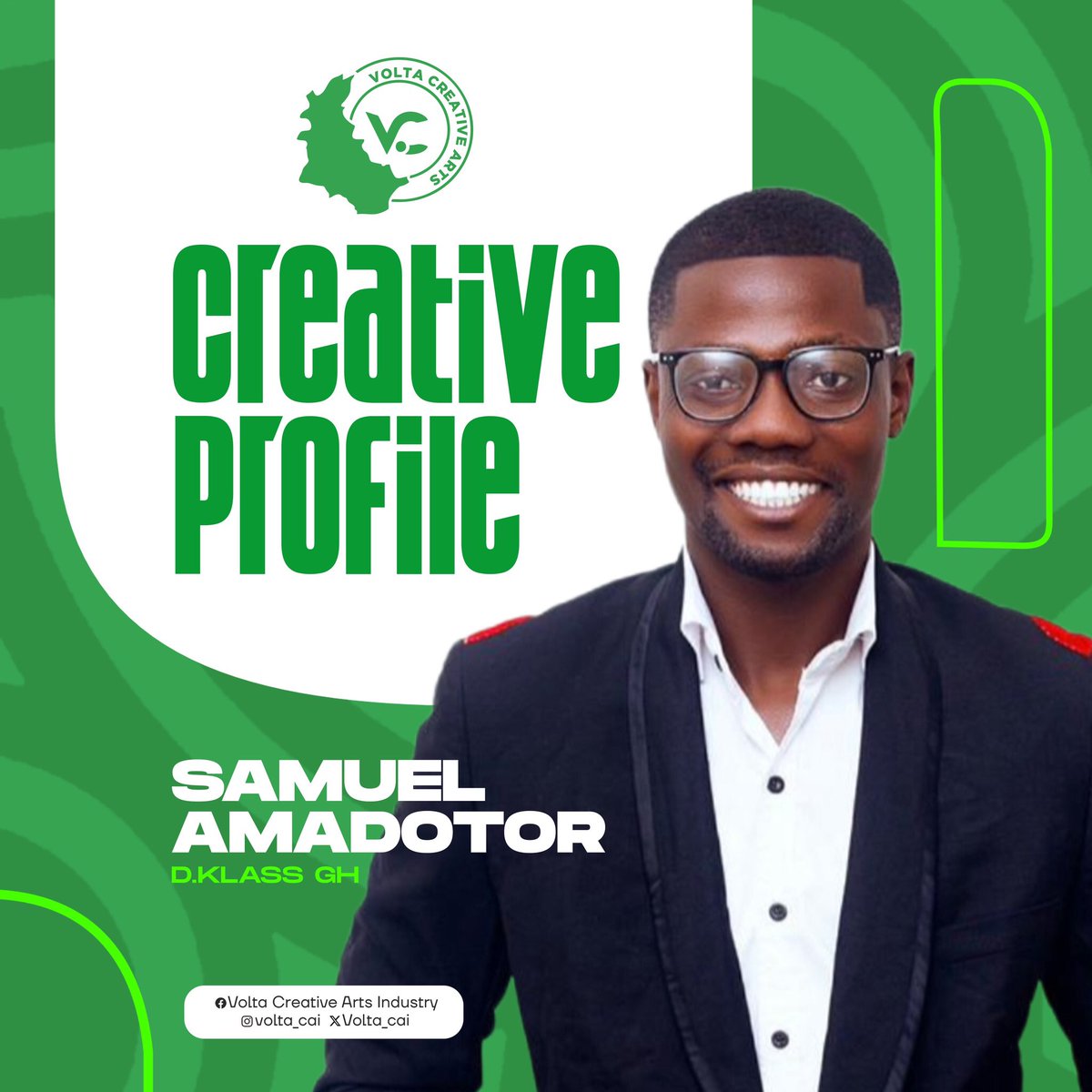 EtornamOms's tweet photo. Samuel Amadotor, widely known as @Dklassgh is a celebrated Ghanaian blogger, digital content creator, and founder of https://t.co/lzAWaGbkEu, one of Ghana’s top platforms for entertainment news, music promotion, and industry insights. @Volta_CAI 
#CreativeProfile https://t.co/8CekOY16zU
