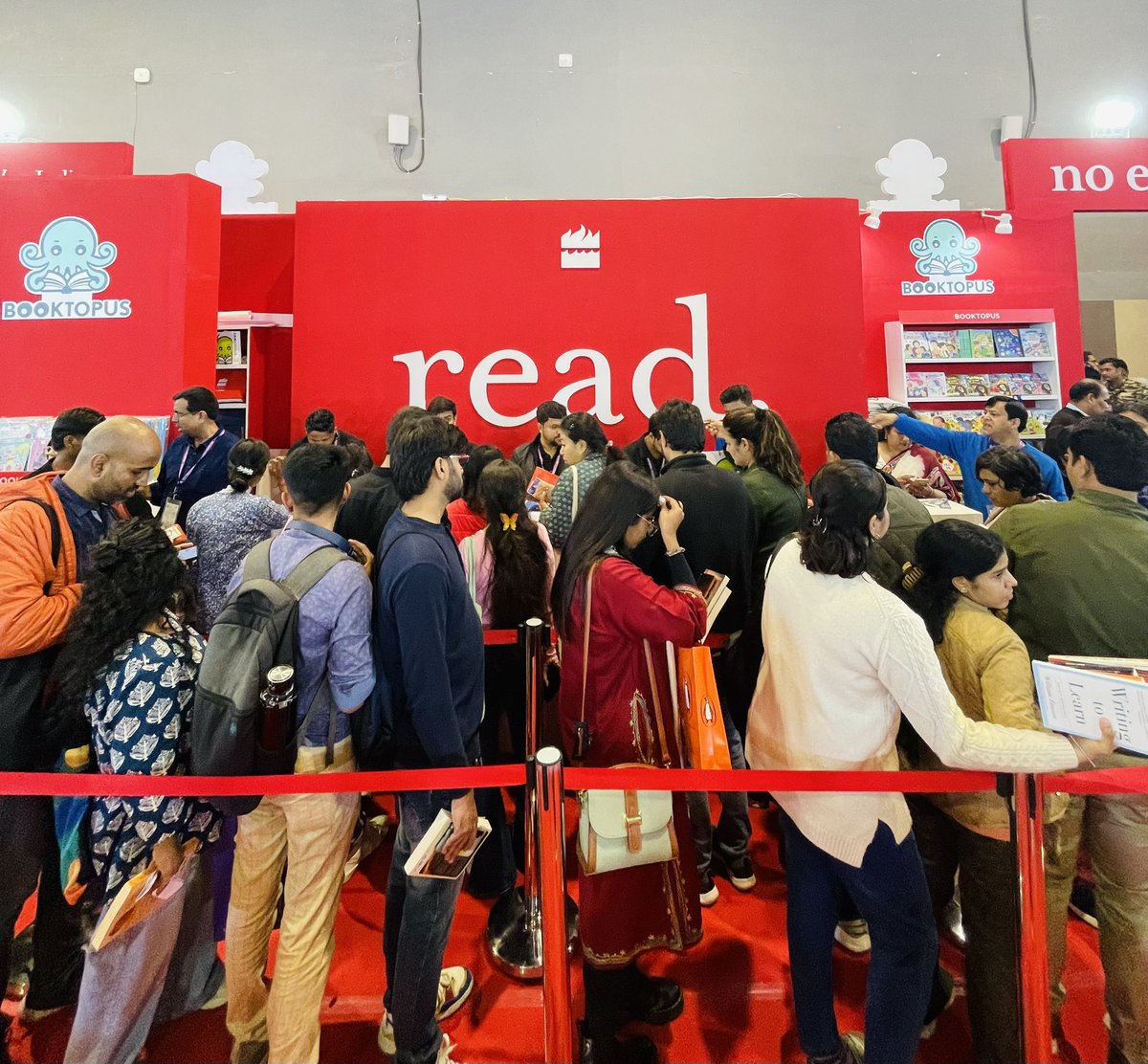 Kartik (@karteakk) on Twitter photo What a joy to see long queues of readers at the World Book Fair <a href="/HarperCollinsIN/">HarperCollins</a> stall! Thousands of incredible books stacked on shelves after shelves, waiting to be found—have you been here yet?
📍Hall No. 5 | Stall E-01
#NDWBF2025 What a joy to see long queues of readers at the World Book Fair <a href="/HarperCollinsIN/">HarperCollins</a> stall! Thousands of incredible books stacked on shelves after shelves, waiting to be found—have you been here yet?
📍Hall No. 5 | Stall E-01
#NDWBF2025