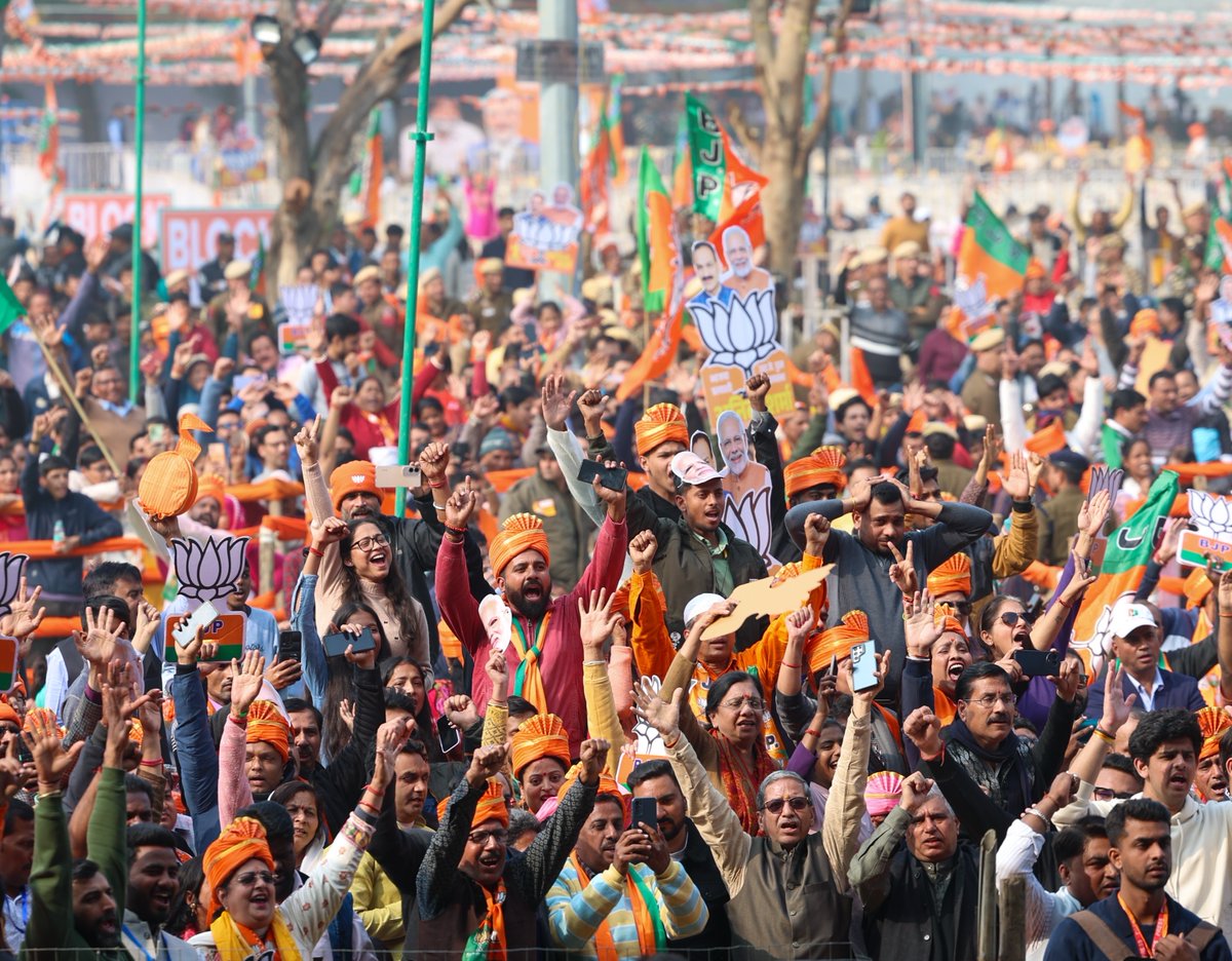 narendramodi's tweet image. ‘आप’दा की बहुत बड़ी कीमत दिल्ली वालों ने चुकाई है, इसलिए इस बार पूरी दिल्ली कह रही है- अबकी बार, भाजपा सरकार!