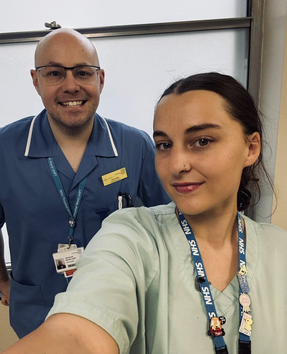 Working with this amazing HCA, one of the best I’ve ever worked with, on her last day before she becomes a DA… <a href="/FionaSandercock/">#Team Thrushel</a> <a href="/UHP_NHS/">University Hospitals Plymouth NHS Trust</a> <a href="/DA_UHP/">Doctors Assistants UHP</a> #acutemedicine #promotion #lastday #amazing #celebrate #happy #thankyou #onwards
