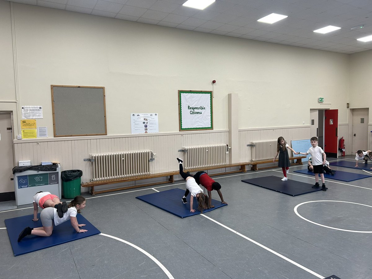 P2/3 are continuing to develop their gymnastics skills with some excellent partner balances.