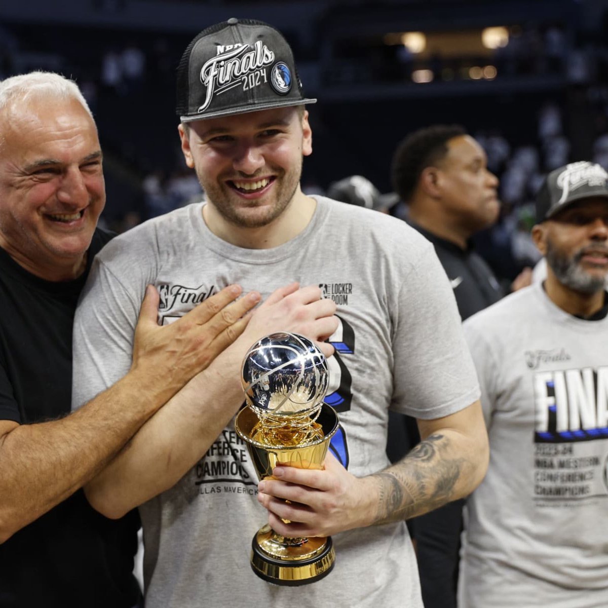 Luka Doncic with the Dallas Mavericks:

— 5x All-Star
— 5x All-NBA First Team
— 2x WCF Appearances
— 1x NBA Finals Appearance  
— 1x NBA ROTY
— 1x NBA Scoring Champion
— 1x WCF MVP

Arguably the best player in Dallas Mavericks franchise history.