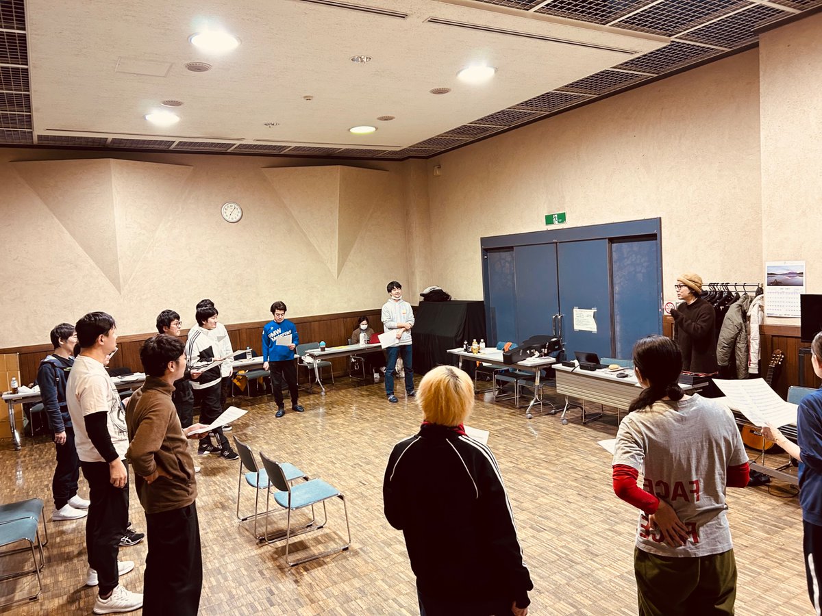 comenoko's tweet image. 劇団はえぎわ「幸子というんだほんとはね」の稽古です。久しぶりの演出助手にて。みんな元気⭐︎今月末の上演本多劇場へ◻︎2月26日(水)〜3月2日(日) 町田水城  竹口龍茶  踊り子あり  鳥島明 富川一人  山口航太  ノゾエ征爾　串田十二夜  山本圭祐  東野良平  柴田鷹雄 / 笠木泉  高田聖子