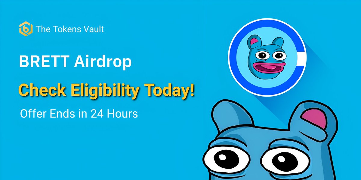 tcprintss's tweet photo. 🚨 Day 2 of our exclusive $BRETT Airdrop is officially live for the next 24 Hours!  

To check your claim eligibility on DESKTOP or LAPTOP browser 💻: 

1) Visit https://t.co/tGnfhFmILu 🌐 

2) Connect your wallet and complete the verification process ✅ 

Disclaimer: Limited $BRETT tokens available! 

$SOL $ETH $BTC $PEPE $SUI