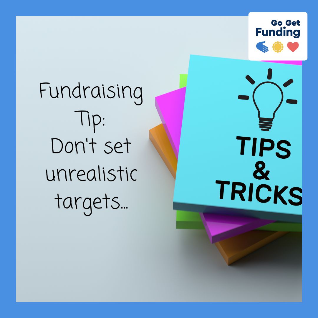 When you create your fundraiser, it is always best to set a realistic target.

Donors are more likely to donate in the early weeks if they believe the target is realistic and achievable.

#fundraisingtip #realistictargets #fundraisinghelp