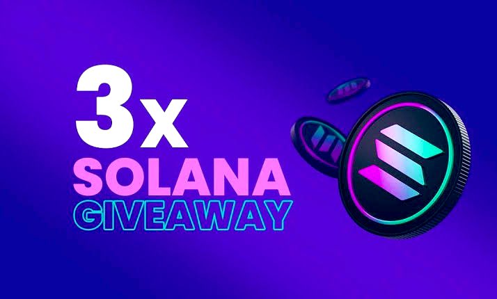 3 $SOL

Follow me
Tag 2 friends below
RT &amp; Like my posts

Good luck