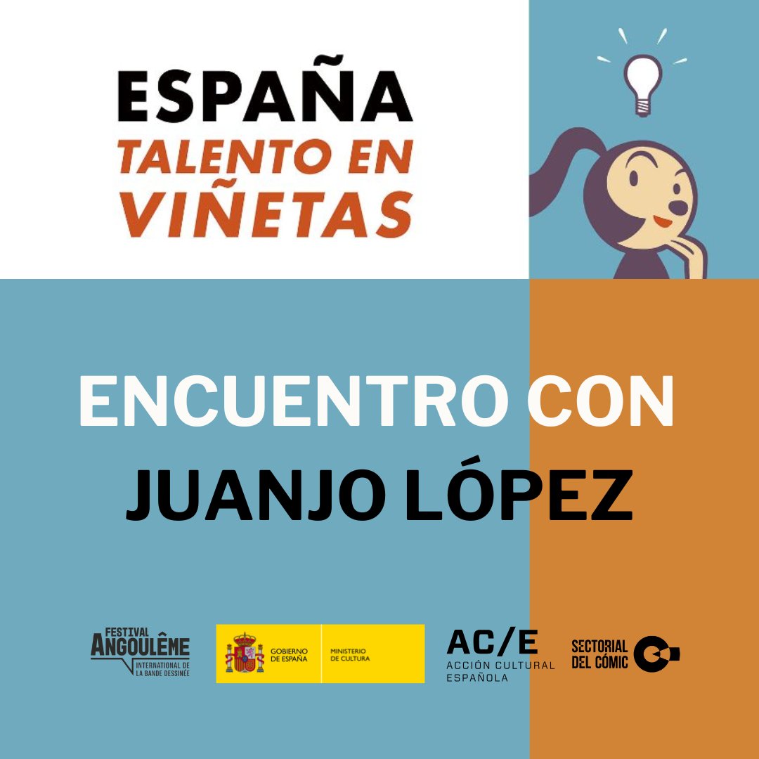ACEcultura's tweet photo. 🎨 Encuentro con @JuanJstrk
📅 Domingo 2
⏰ 10:00
🇪🇸 Pabellón de España – Festival Internacional del Cómic de Angulema @bdangouleme

✏️ Juanjo López, reconocido ilustrador de portadas de DC, compartirá su experiencia y su enfoque creativo, explorando su recorrido profesional. 

🇪🇸 La presencia española en el festival está coordinada por el @culturagob de la mano de Acción Cultural Española (AC/E).