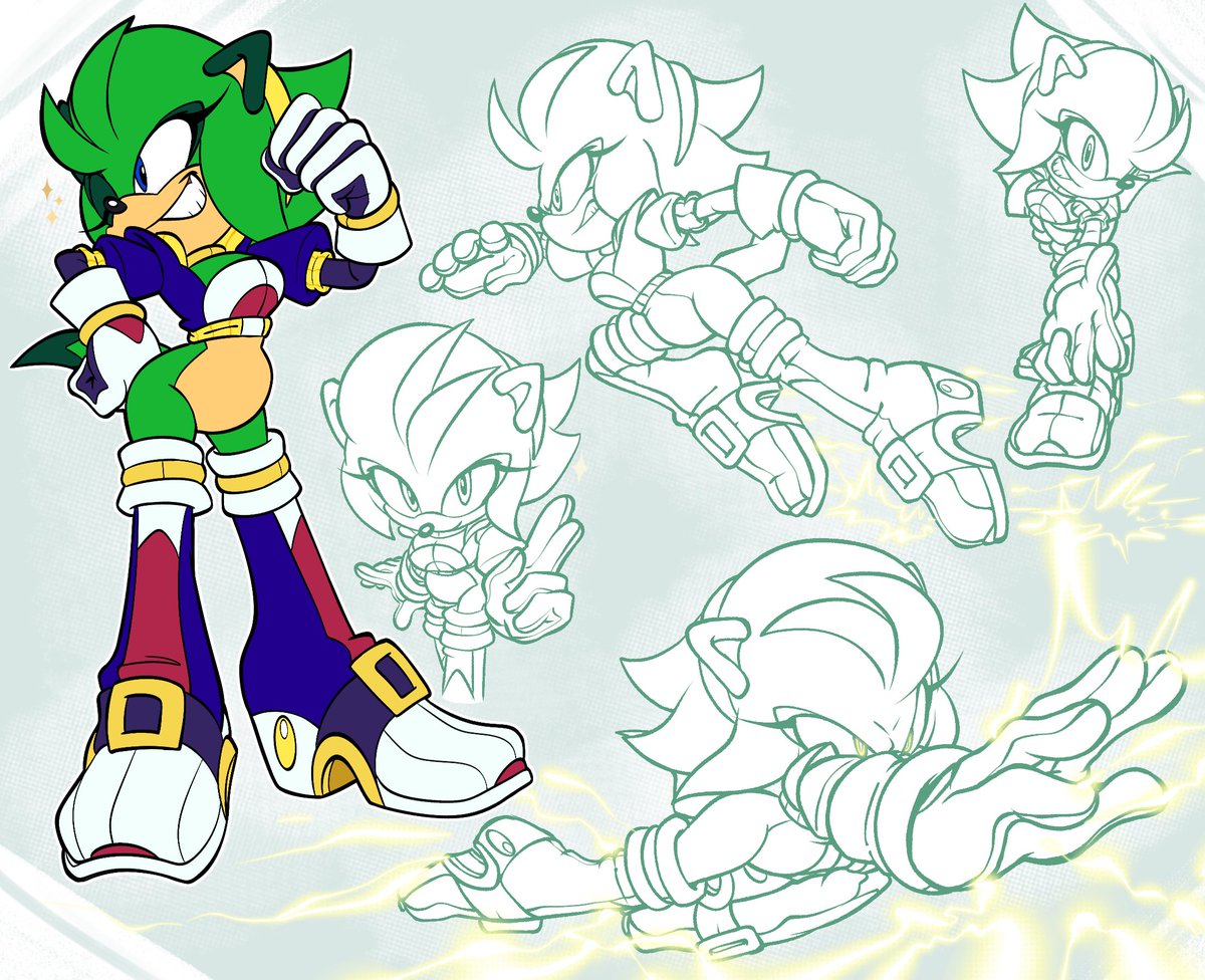 2023 Spark The Mink doodle page I decided to finish up a bit!