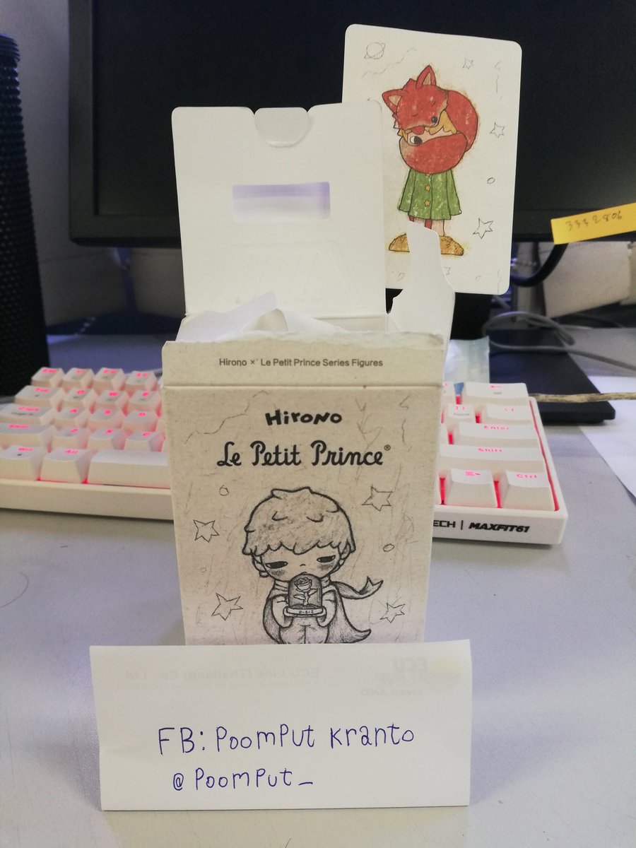 Poomput_'s tweet photo. ส่งต่อ🙏 เช็คการ์ด
#HIRONO x Le petit prince

The fox 300 รส✨

#ตลาดนัดhirono #ตลาดนัดpopmart #HIRONO  #ตลาดนัดกล่องสุ่ม 
#ตลาดนัดarttoy #popmart https://t.co/SwM0ICiULU