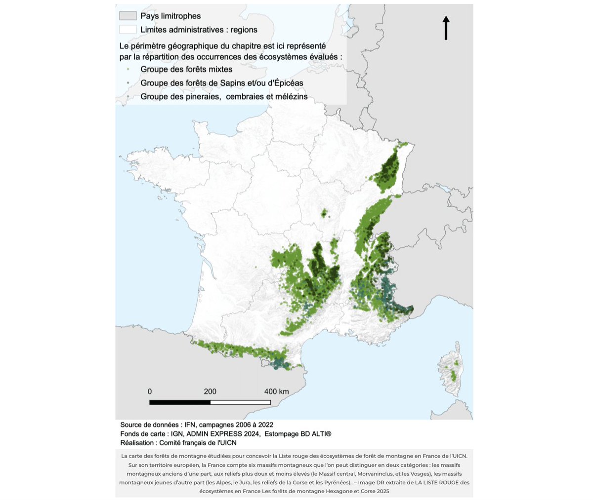 France : "la moitié des forêts de montagne est menacée selon une première évaluation. Sur 19 écosystèmes étudiés dans l’hexagone et en Corse, 10 sont menacés ou quasi-menacés" par Julien Leprovost adhérent  <a href="/ajeasso/">AJE</a> goodplanet.info/2025/01/29/il-…