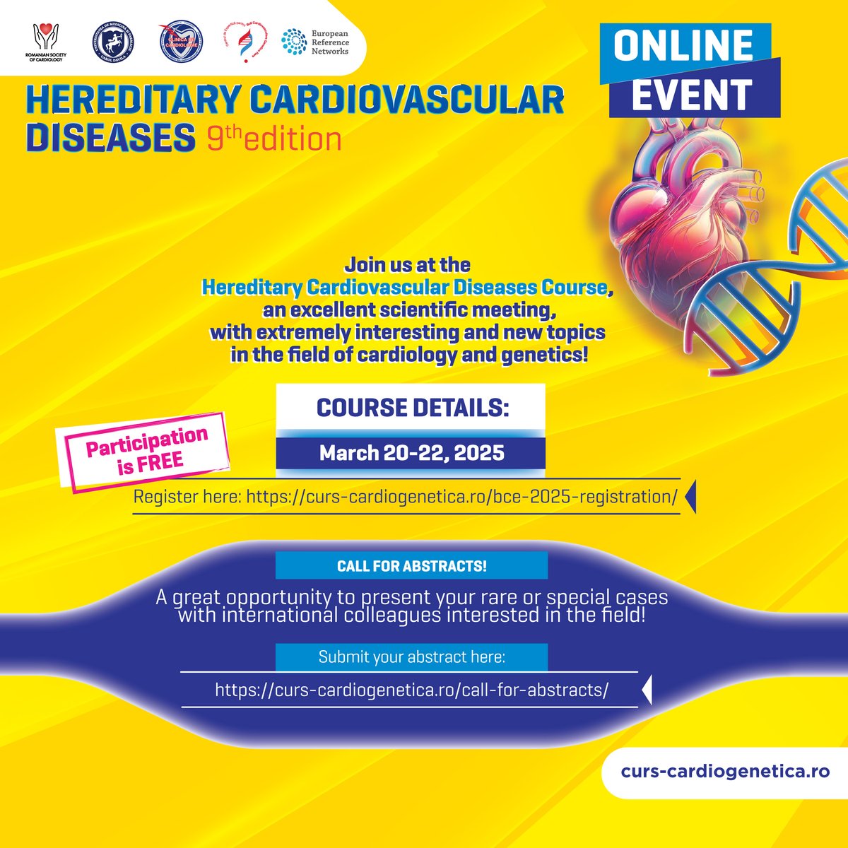 Sunday is a perfect day to get your free registration and think about the clinical cases to submit to our Hereditary Cardiovascular Diseases course March 20-22, 2025. Link in comment
<a href="/DAntonakaki/">Dimitra Antonakaki</a> <a href="/BondueAntoine/">Antoine Bondue</a> <a href="/arbelo_e/">Elena Arbelo</a> <a href="/ProtonotariosA/">Alex Protonotarios</a> <a href="/jpkaski/">Juan Pablo Kaski</a> <a href="/IacopoOlivotto/">iacopo olivotto</a> <a href="/MichaelPapadak2/">Prof Michael Papadakis</a>
