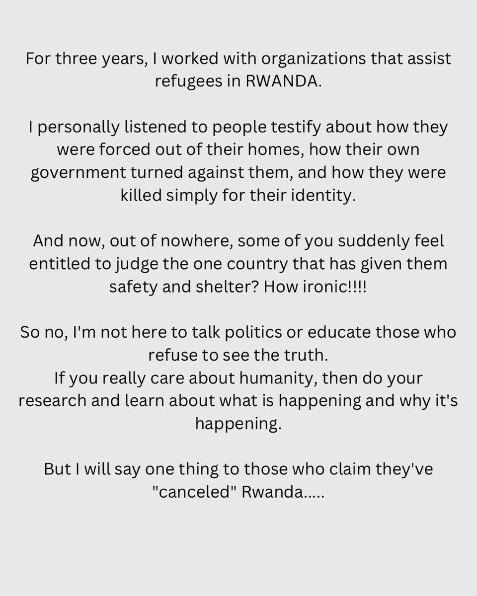 Ngabo_Karegeya's tweet photo. I found this on Instagram and it worth sharing. Thank you Sugira Sylvia, you said it all❤️✊🏿. https://t.co/HUBXlVfj37