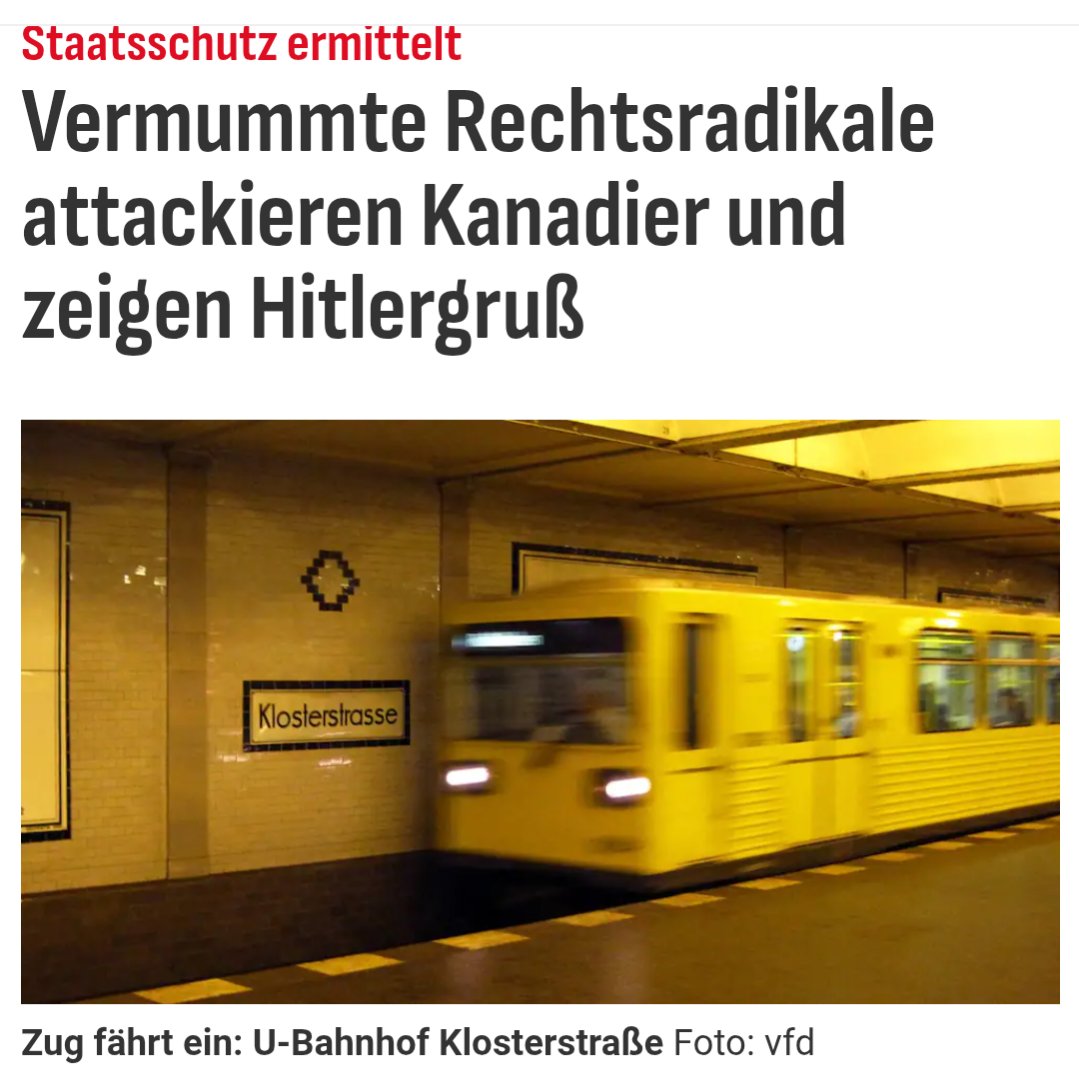 Raeubertochtah's tweet image. Die Straßen sind seit Wochen voller NS-Symbolik, getragen von den Linken und ausgerechnet "Rechtsradikale" nutzen nun den Hitlergruß bei einer Straftat – in Berlin. So durchschaubar! #fckAntifa

Dem Opfer alles Gute!