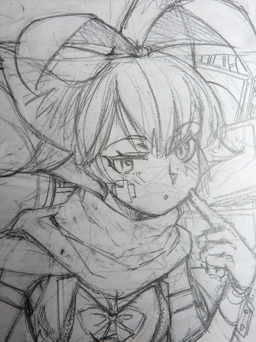 @naythf 少し前に描いてあったラフ。 