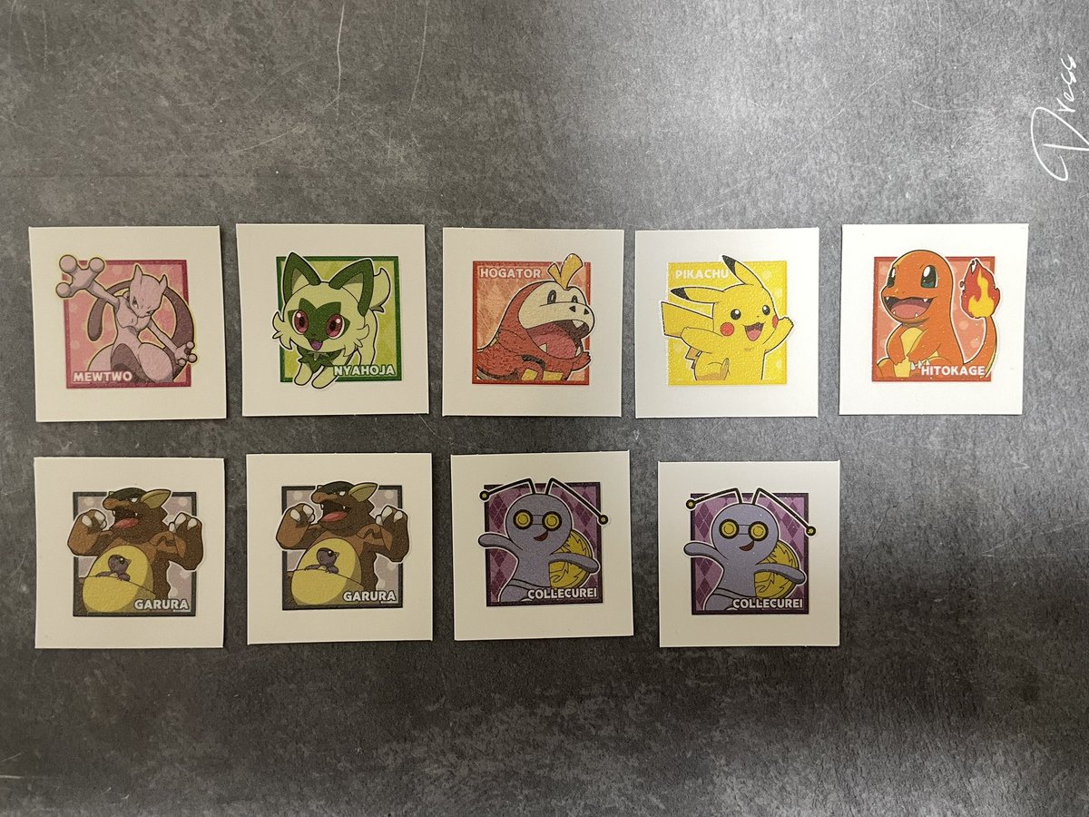 _ruby_rose___'s tweet image. [ 交換 ]
ポケモンパン シール ステッカー パウンドケーキ 第8弾

譲 : ミュウツー、ニャオハ、ホゲータ、ピカチュウ、ヒトカゲ、ガルーラ、コレクレー
求 : ゾロア、ロコン

郵送可能。都内手渡しは要相談。
お気軽にお声かけください🦊