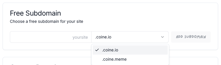 Coine | Memecoin Website Builder tweet media