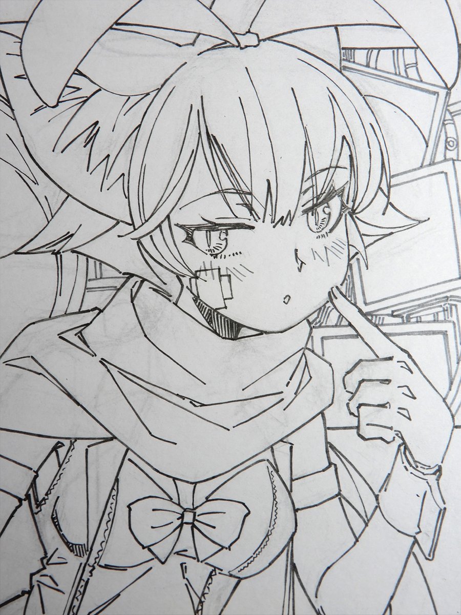 @naythf 線画。今日の作業はここからでした。 