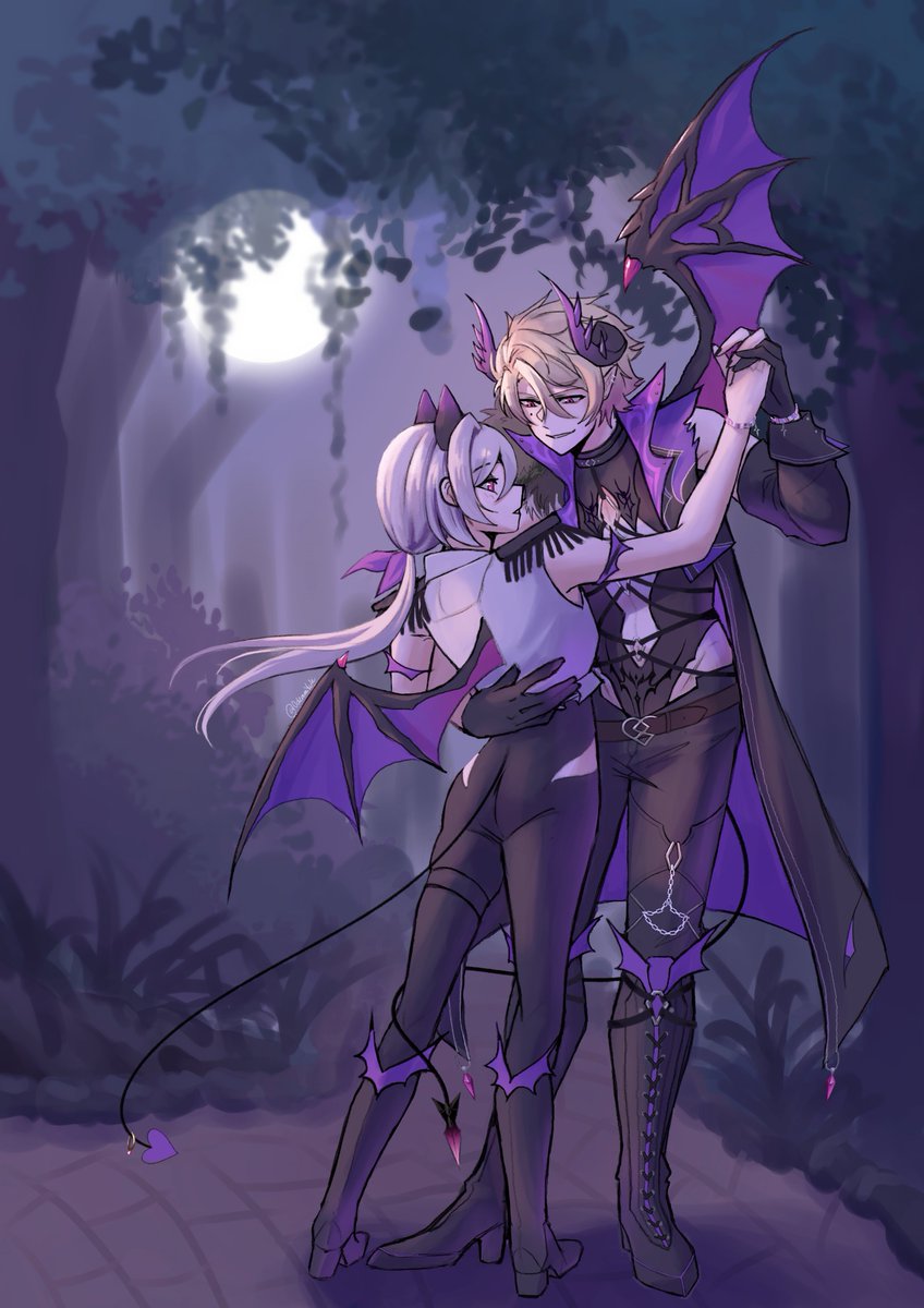 never a dull moment with you 💜

it's been a dream of mine to comm one of my favorite artists on twitter <a href="/0okamiYuki/">🐣 OokamiYuki ૮ฅ・ﻌ・აฅ open for ✨️c0missions✨️</a> and i couldn't be happier with how it turned out! thank you for indulging me 🥺
#Nethersona