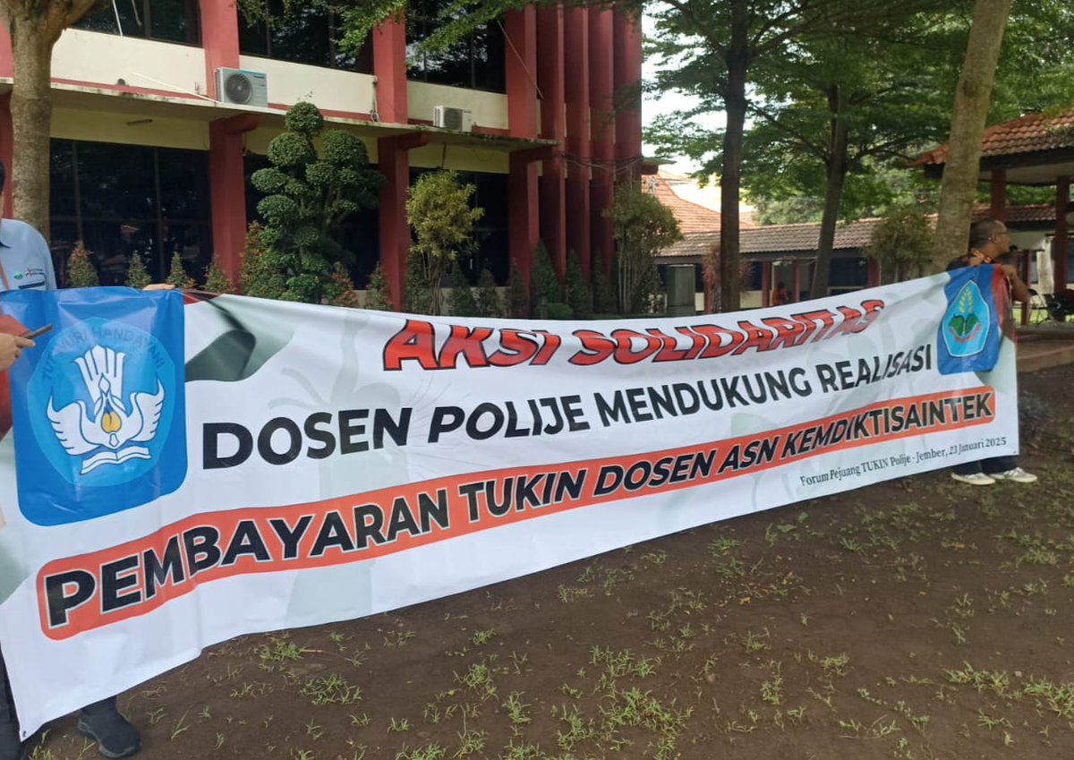 Adaksi meminta pemerintah segera mencairkan Tukin Dosen ASN <a href="/Kemdiktisaintek/">Kementerian Pendidikan Tinggi, Sains dan Teknologi</a> yang sudah bertahun-tahun tidak dibayarkan.

#bayartukindosenasnkemdiktisaintek #tukinforall <a href="/tukin_dosenASN/">Pejuang Tukin Dosen ASN Kemendiktisaintek</a>