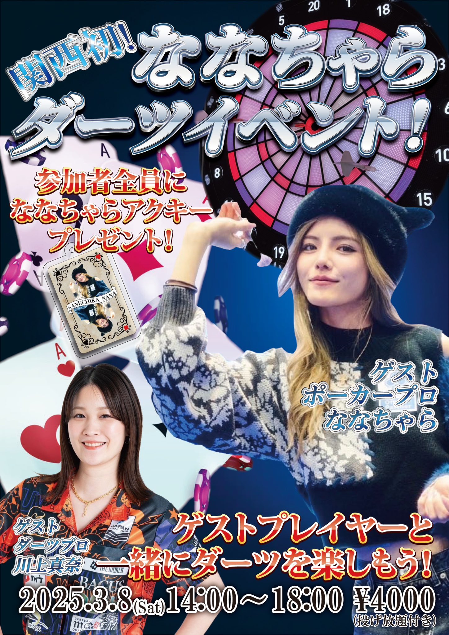 ななちゃら 實近 菜那 サイン入りダーツライブカード ダーツ祭り ななちゃら 實近 菜那 サイン入りダーツライブカード ダーツ祭り Darts