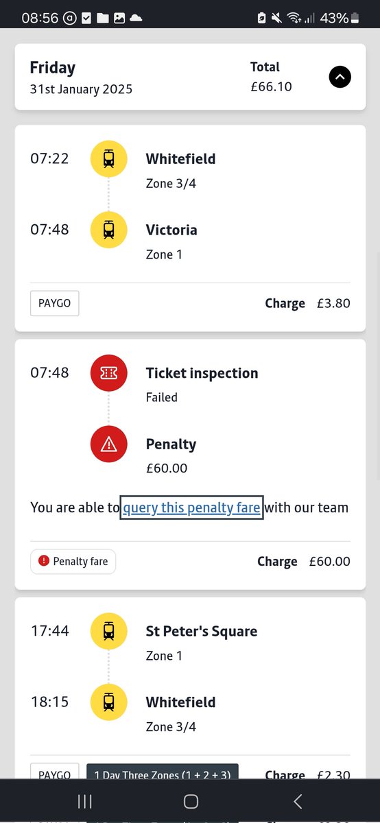 emlouhow's tweet photo. @BeeNetwork  this is the 2nd time you've done this to me! Charged £60 for a journey ive paid for. Only reason you have my card details to charge £60 is because I've scanned my card to pay. Maybe try catching people who don't pay instead of scamming those who are trying to pay https://t.co/sOOEYdfKh7