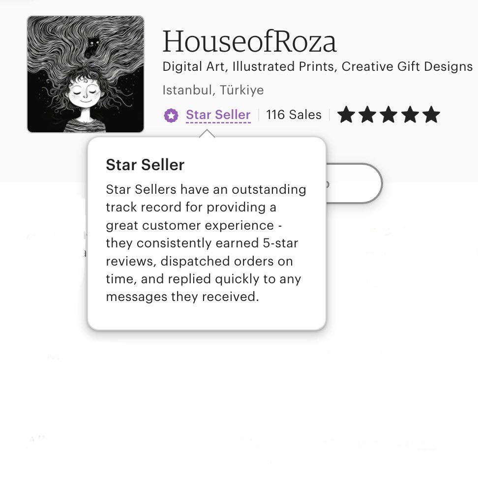 I just got the Star Seller badge on Etsy! ✨🌟
This little badge might seem small, but for me, it’s a big milestone—proof that all the love, effort, and passion I put into my art is reaching you.
A huge THANK YOU to each and every one of you who has supported my shop 💛
#etsyshop