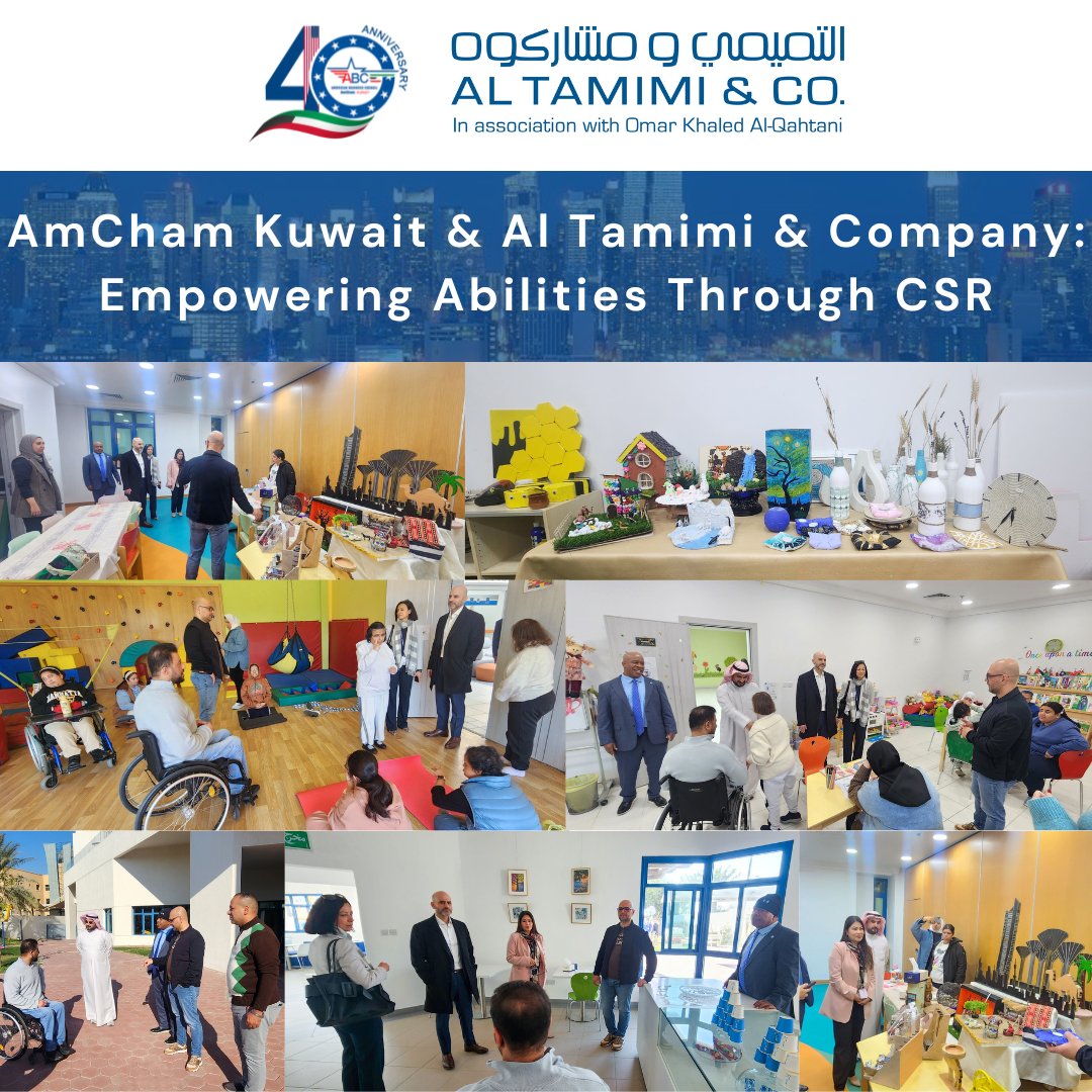 gave a special tour, showcasing their vital programs that equip students with skills for independent living, training, and employment. #abck1985 #amachamq8 #amcham #CSR #CommunityImpact #Inclusivity #CorporateSocialResponsibility #Empowerment #AlTamimi #MakingADifference
