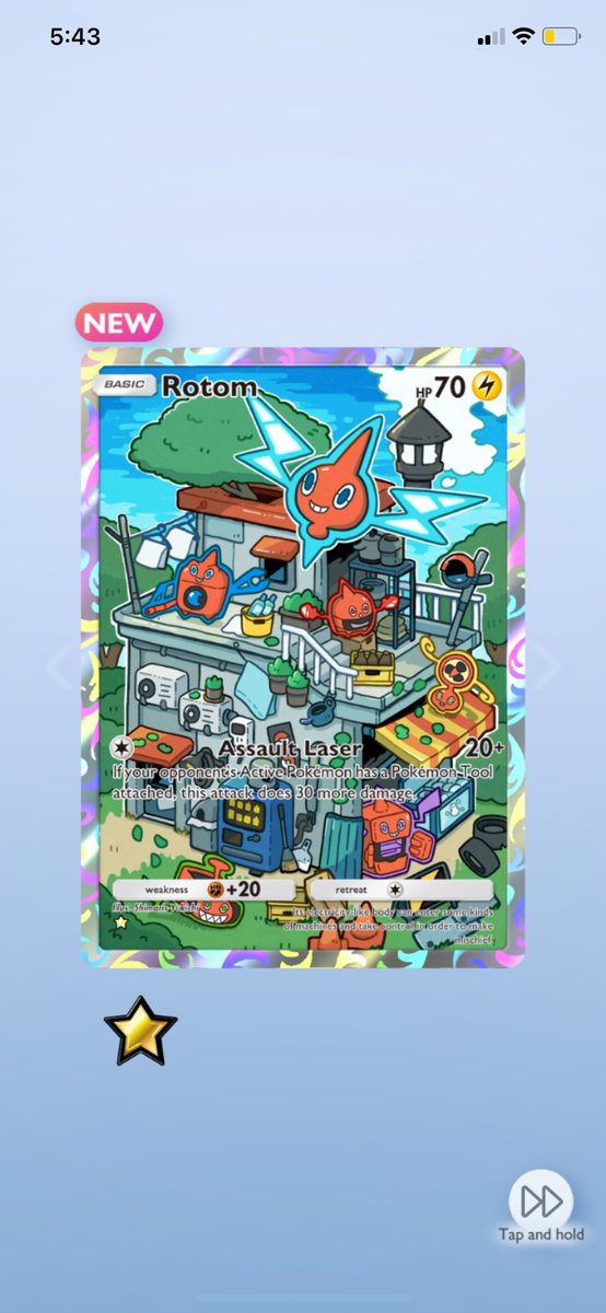 MockivePoGo's tweet image. cute card, i like rotom fan the most 
#Pokemoncard #Pokemon #PokemonTCGPocket