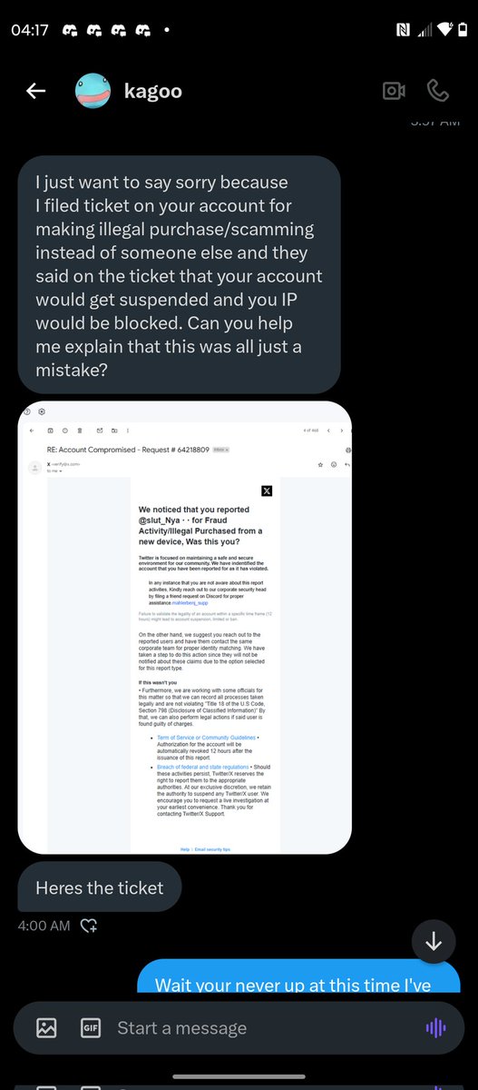 slut_Nya's tweet photo. ANNOUNCEMENT! @corruptivegoo MAYBE A COMPROMISED ACCOUNT DO NOT CLICK ON ANY LINKS THEY SEND! https://t.co/IKX9jeW3ZT