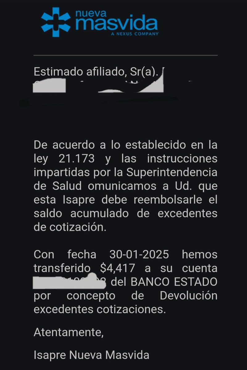 tblpcdz's tweet photo. Según yo si es calculado hasta el 31 de octubre debe contarse desde noviembre del 2024 cierto? $1.763.772 ÷ en 156 = cuotas mensuales de 11,306 y fracción, al cosa es que yo llamo y me dicen que esto se deposita a una cuenta de excedentes qué puedo usar en farmacias ahumada ⬇️ https://t.co/wCxduaVMXz