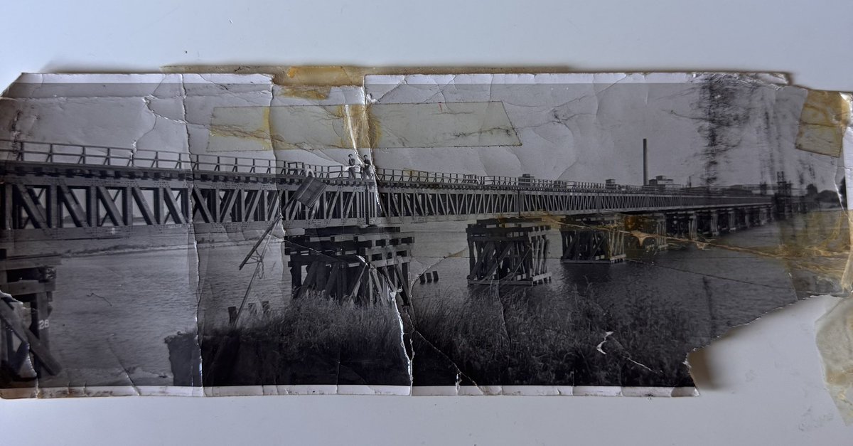 DarrenS379's tweet photo. @MilitaryBanter I’ve got this from my g/dad, the building of Victory Bridge with the units involved … sadly never spoke to him about it, never captured his tails https://t.co/MycZn4HfvB