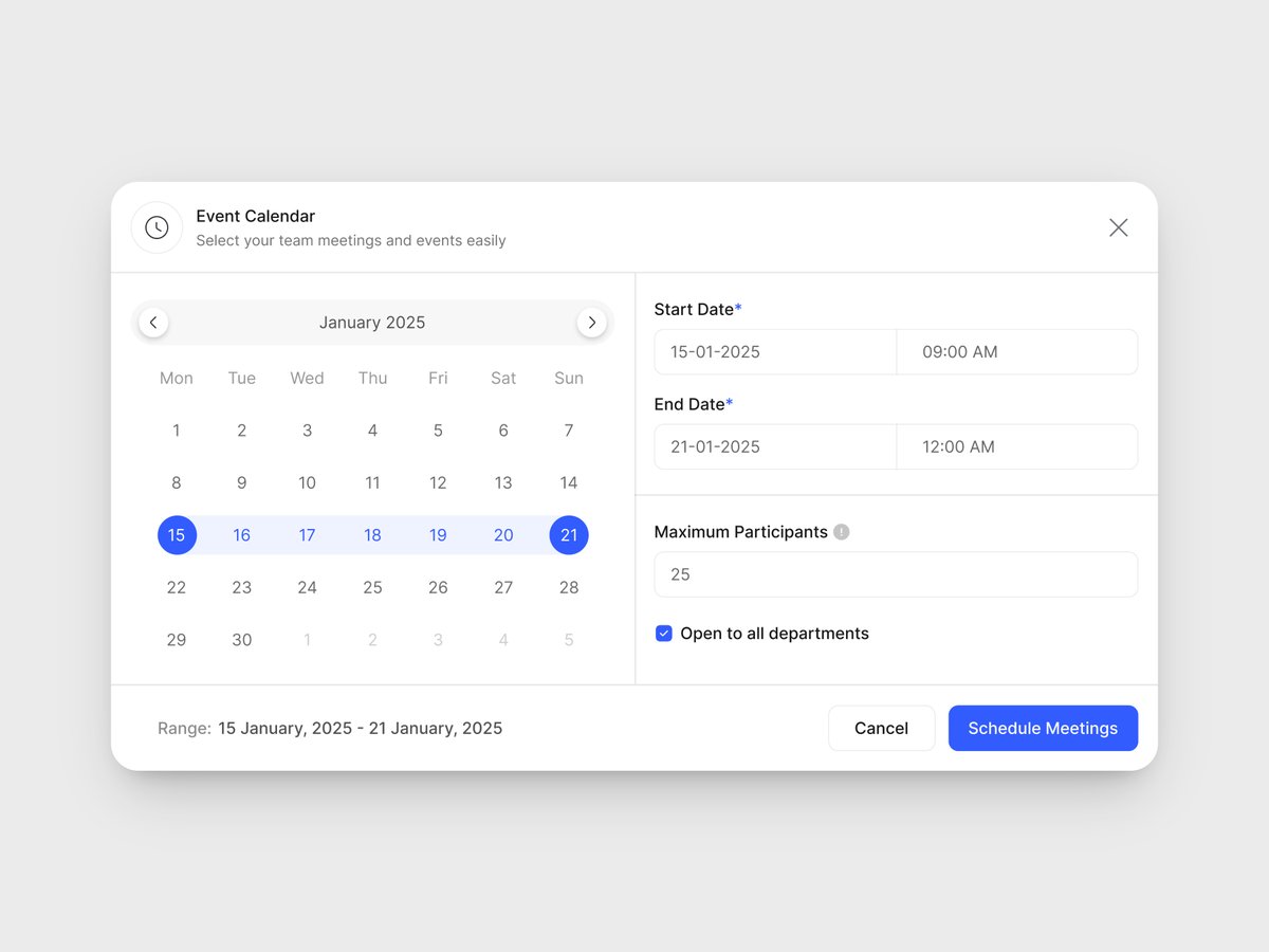 learnwithessa's tweet image. I hope you like this date Picker UI Design! ❤