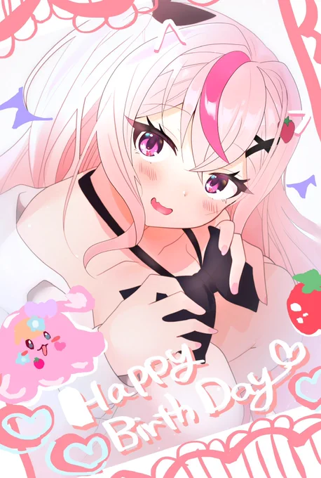 りる様お誕生日おめでとうございます!!チェキ風るりちん#画るる 