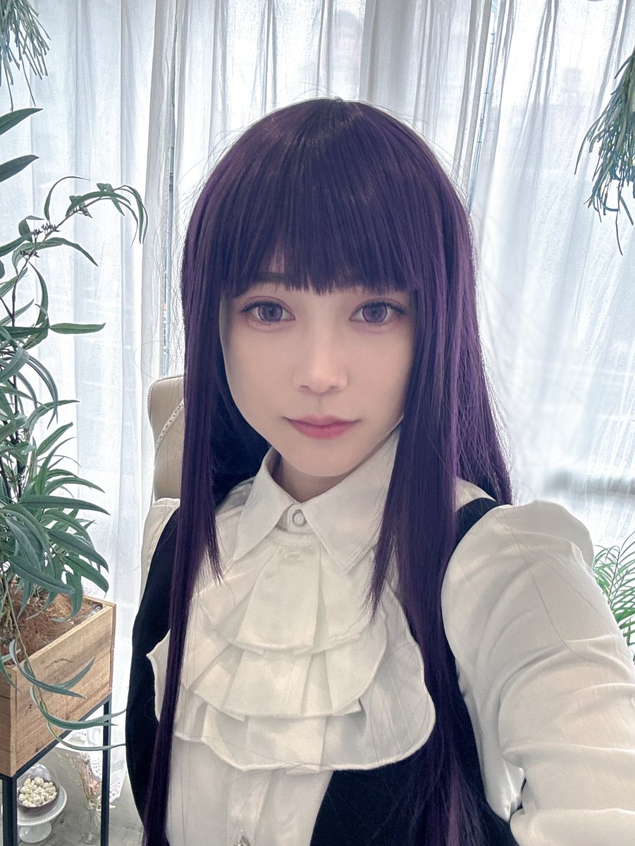 凛々蝶さましてきた〜❣️🦋💜 ウィッグの色悩んだけどこれで正解だっ