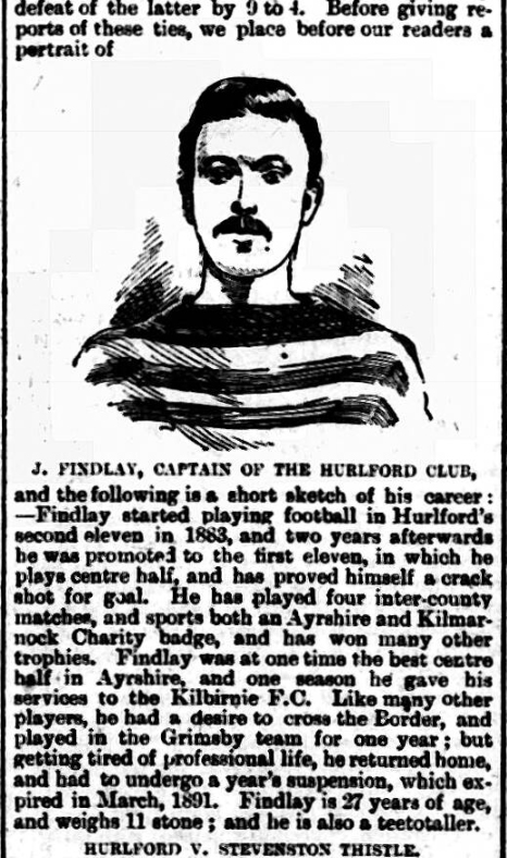 MarinersArchive's tweet image. NEW PLAYER ALERT!
James Findlay played as centre half and centre forward after #GTFC poached more than half of Hurlford FC&apos;s players in 1889 and 1890.
Found in the Ardrossan &amp;amp; Saltcoats Herald 29 Jan 1892. Should&apos;ve looked there sooner.

marinersarchive.com/players-f