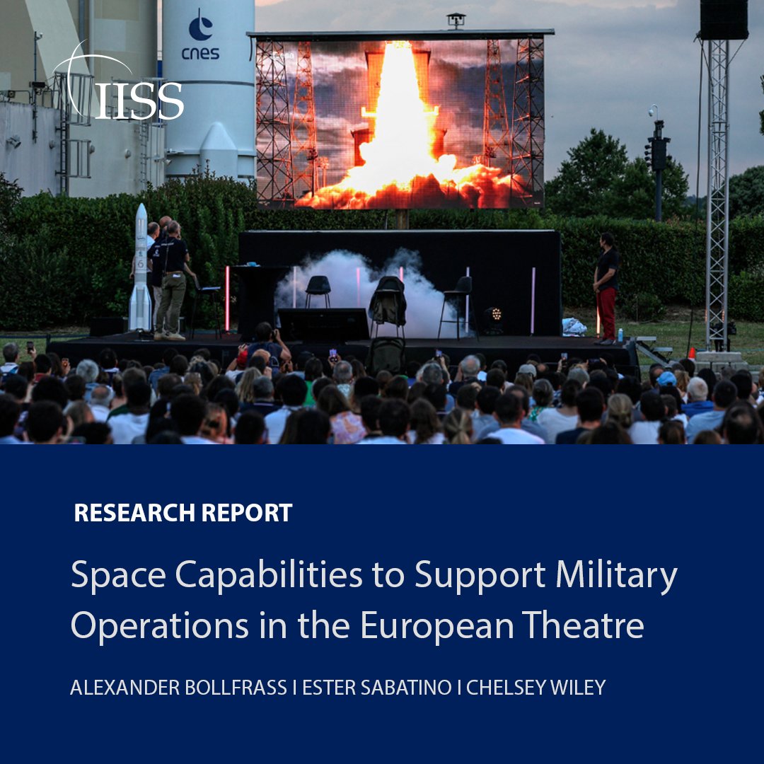 IISS News (@iiss_org) on Twitter photo The contested, congested and competitive nature of the space security ecosystem has prompted European spacefaring nations to reevaluate their military space strategies and capabilities.
✏️ <a href="/alexbollfrass/">Alex Bollfrass</a>, <a href="/Ester_Sab1/">Ester Sabatino</a> & <a href="/wiley_chelsey/">Chelsey Wiley</a>
Find out more. go.iiss.org/40BDOk4 The contested, congested and competitive nature of the space security ecosystem has prompted European spacefaring nations to reevaluate their military space strategies and capabilities.
✏️ <a href="/alexbollfrass/">Alex Bollfrass</a>, <a href="/Ester_Sab1/">Ester Sabatino</a> & <a href="/wiley_chelsey/">Chelsey Wiley</a>
Find out more. go.iiss.org/40BDOk4