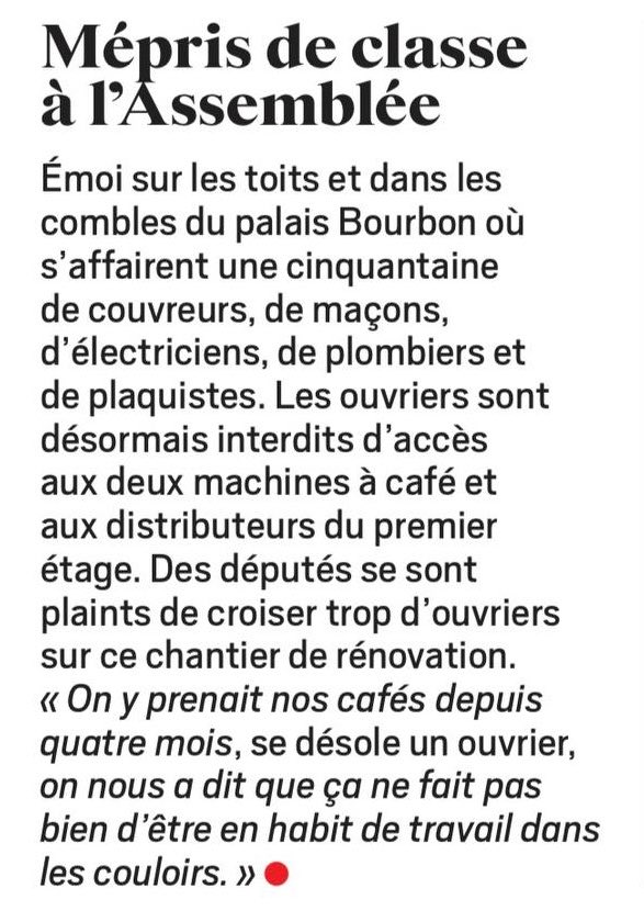 Des nouvelles du bloc bourgeois…