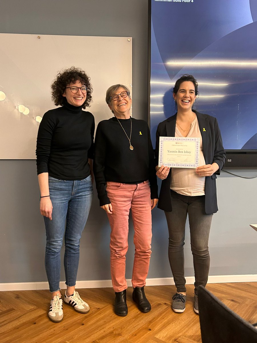 The Goldfarb EPR Group (@goldfarblab) on Twitter photo Congrats to <a href="/YasminBenIshay/">Yasmin Ben-Ishay</a> on receiving this year's Clifford Felder prize, awarded for outstanding research in the field of structural biology and interface between chemistry and biology. Well deserved, Yasmin, and good luck with your future endeavors!!! Congrats to <a href="/YasminBenIshay/">Yasmin Ben-Ishay</a> on receiving this year's Clifford Felder prize, awarded for outstanding research in the field of structural biology and interface between chemistry and biology. Well deserved, Yasmin, and good luck with your future endeavors!!!