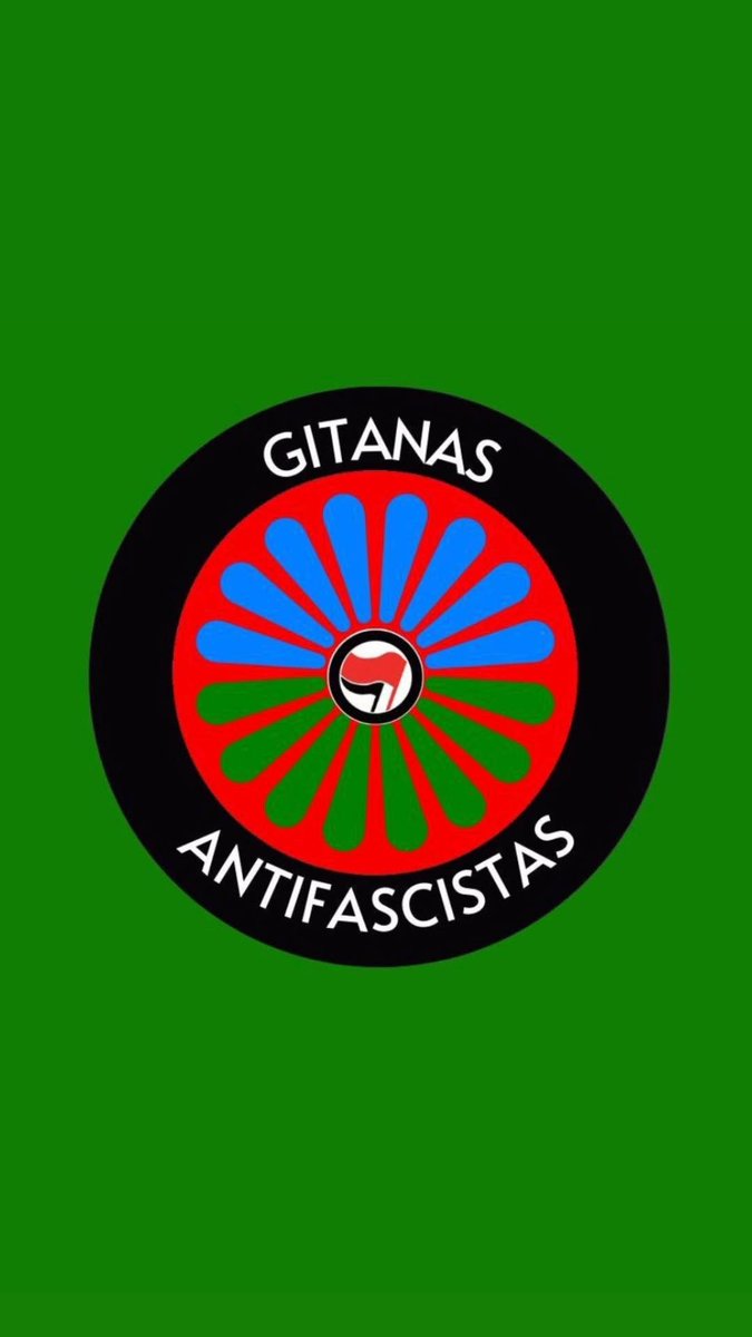 Un grupo de Rromnis antifascistas participaron ayer en Argentina en la marcha contra Milei encabezadas por nuestra querida prima Aline Miklos música, historiadora de arte y activista. Salieron con este símbolo. ORGULLOSES ANTIFASCISTAS