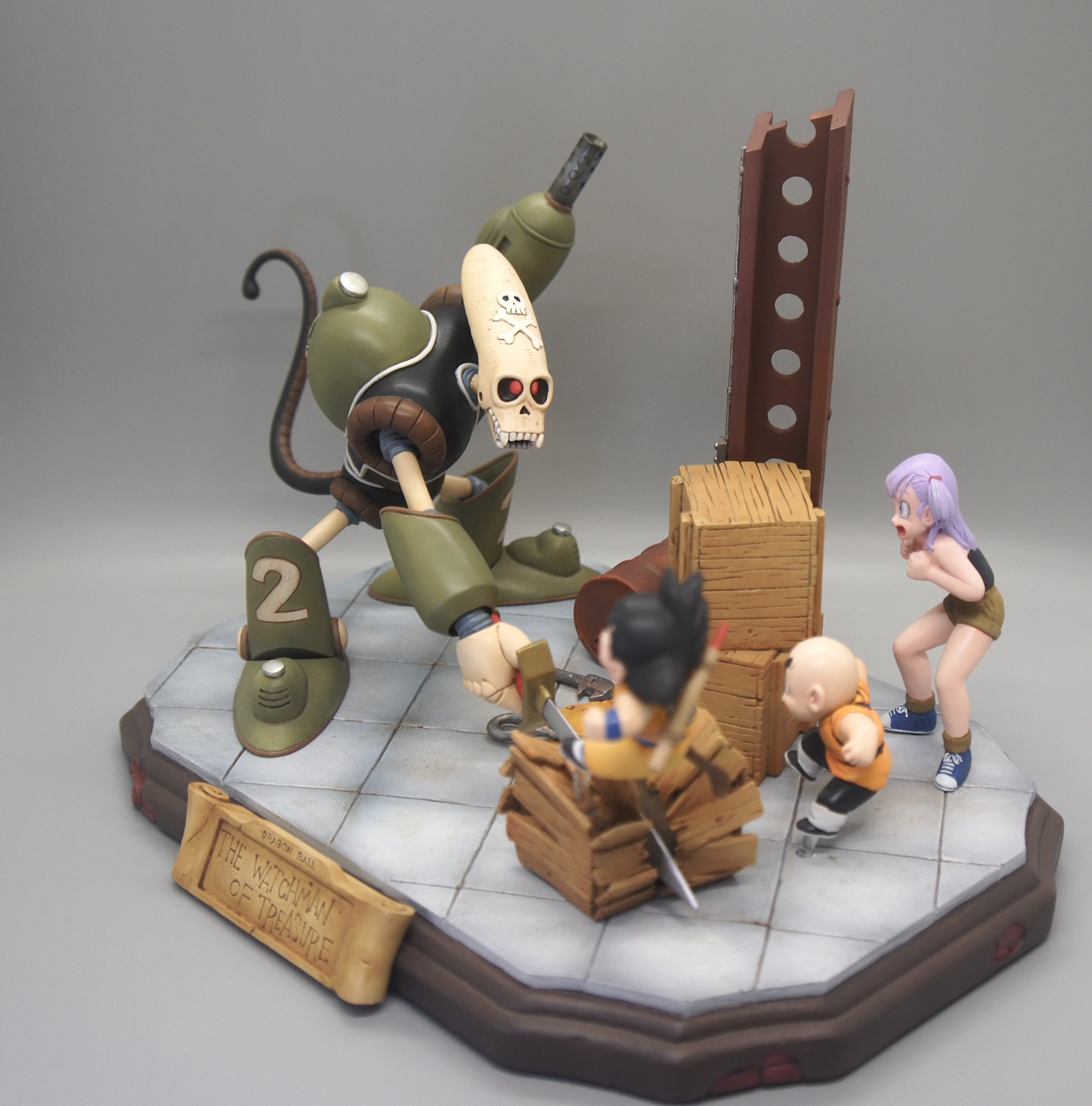 【未組立・美品】ドラゴンボール　宝の番人　海洋堂　ガレージキット ドラゴンボール 海洋堂 宝の番人 ガレージキット陶あんもみじの鉢