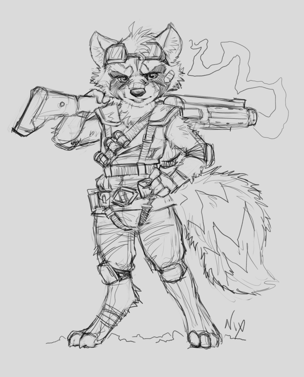 Mystic_Nix_Art's tweet photo. "Ready for action"

I liked my warmup pic so I sketched out the body and finished it up- This serves as a template for future #RocketRaccoon drawings

#art #MarvelComics #MarvelRivals #fanart #sketch https://t.co/z4qZmiY8vu