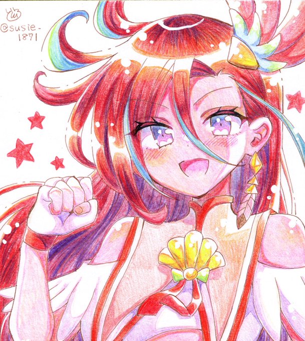 キュアフラミンゴ❤️
#precure
#アナログイラスト 
