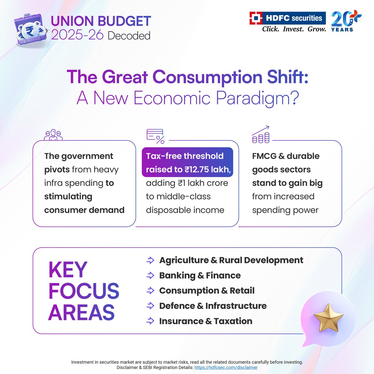 hdfcsec's tweet photo. Decoding Budget 2025 for you! Swipe for the must-know details, and discover key insights on agriculture &amp; rural development, finance, defence, healthcare, and retail shaping India's future.

#Budget2025 #IndiaBudget #hdfcsec #MakeMoneyMatter #finance https://t.co/EWLcbvgNqB
